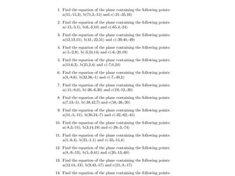 FP4 Planes from Points