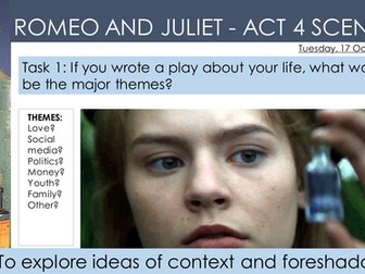 Series of lessons on Act 4 Sc1-5 of Romeo and Juliet