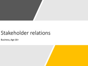 Stakeholder Relations