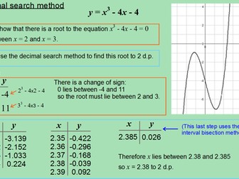 Decimal search - example question