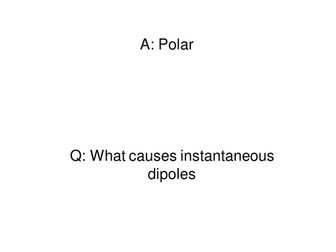 A level Chemistry Intermolecular Forces Word loop game