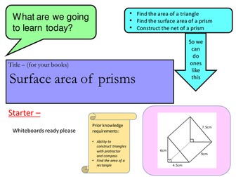 Complete lesson -surface area of solids - building a mobile