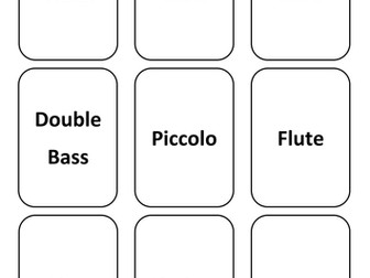 Musical Instrument Flashcards