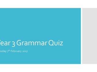 Year 3 Grammar Quiz