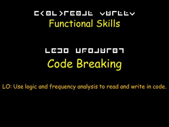 Functional Mathematics: Code Breaking