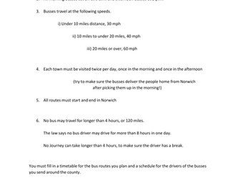 Functional Mathematics: Bus Timetables