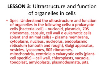New BTEC Level 3 Applied science Unit 1 B1 Cell structure & function Cell Ultractructure_Prokaryotic