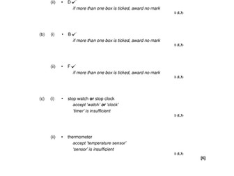 Year 7 science skills / SC1 / enquiry processes assessment / test