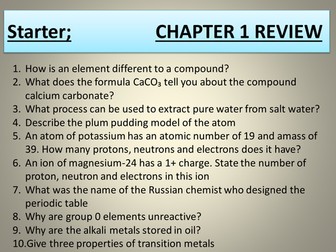 AQA Intro to bonding/states of matter