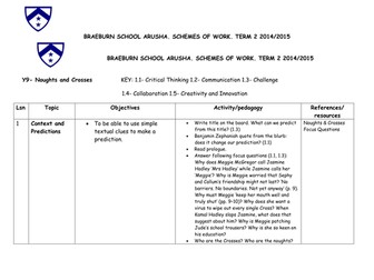 Noughts and Crosses Full Scheme of Work