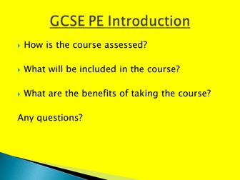 GCSE PE Physical Training (Edexcel)