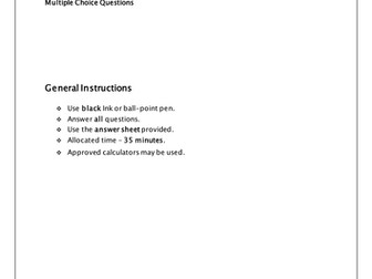 Chemistry MCQ cells and batteries