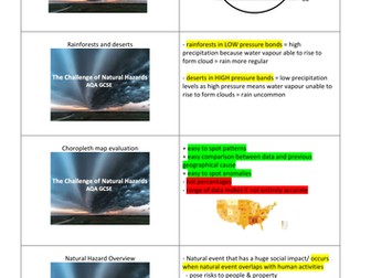 The Challenge of Natural Hazards revision resource