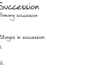AQA A2 Biology Chapter 7 Fill in sheet