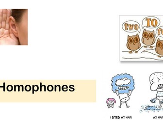 Homophones Y7 Starter