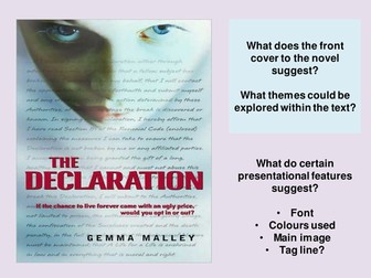 The Declaration full scheme of lessons