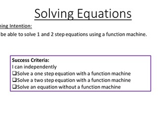 Solving linear equations