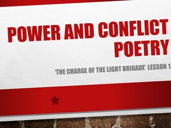 Two lessons analysis of 'The Charge of the Light Brigade'