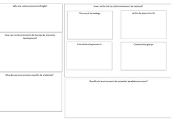 NEW AQA - Living World Revision Worksheets