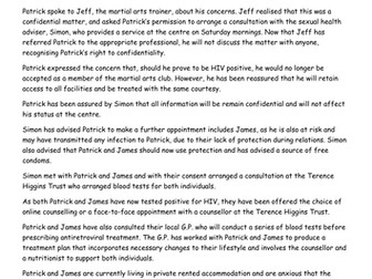 Unit 5: meeting individual care and support needs assessment example picture