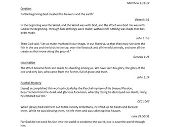 Sources of Wisdom and Authority examples Edexcel A Catholic Christianity