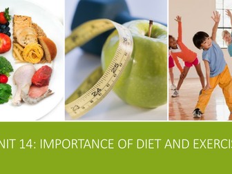 Level 1 Diet and exercise powerpoint with activities - childcare