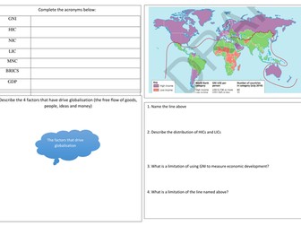 Development and Resource Issues Revision - WJEC Geography