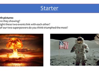 Arms Race and Space Race- full lesson, fully resourced