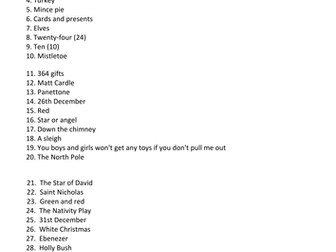 Christmas fun quiz with answers!