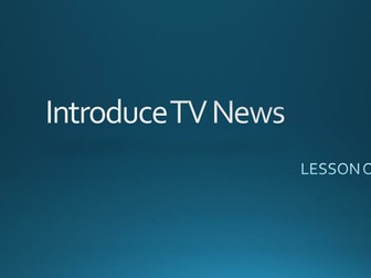 TV News Scheme of work