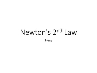 Newtons 2nd Law KS4