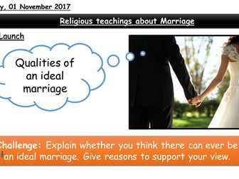 Christian and Muslim attitudes towards marriage