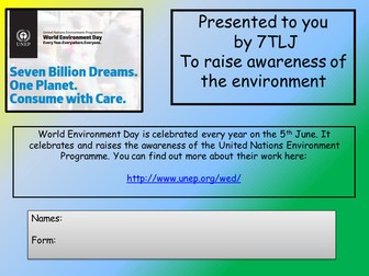 ASSEMBLY - WORLD ENVIRONMENT DAY