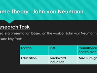 Yr10 Computer Science - Game Theory