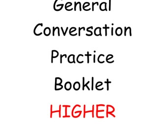 Edexcel GCSE French General Conversation HIGHER