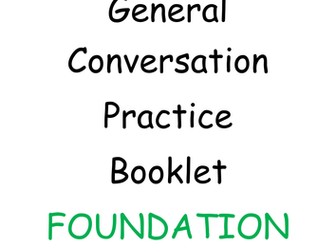 Edexcel GCSE Spanish General Conversation Foundation