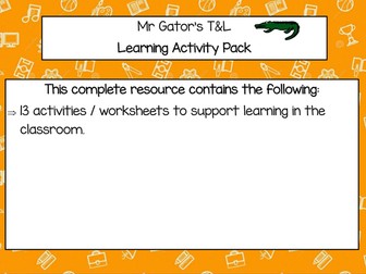 Teaching & Learning Activities