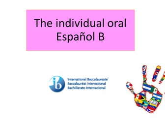 IB Spanish B- Individual oral