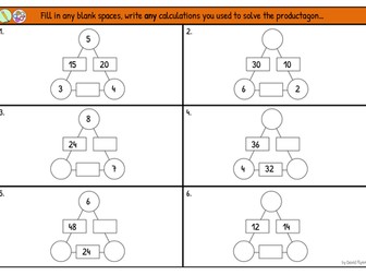 Productagon with increasing difficulty - Mastery