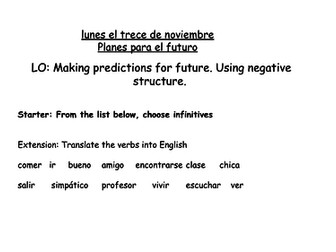 Planes para el  futuro