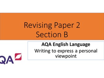 AQA 9-1 English Language Paper 2 question 5