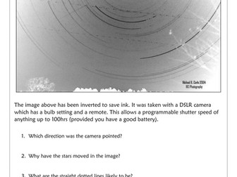 Star Trail Analysis - astronomy, astrophysics, physics