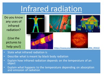 Infrared radiation AQA appropriate