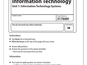 BTEC ICT Level 3 Unit 1: Information Technology Systems, Learning Aim B
