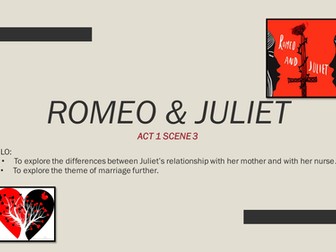 Romeo & Juliet: Act 1 Scene 3