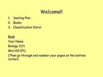 AQA Biology *2017 Spec* Ecology Lesson 1; Classification
