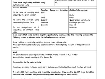 **NEW** Multiplication reasoning and challenge Y2 - Y3