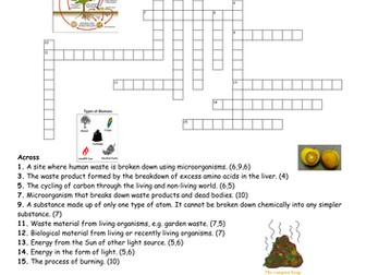 AQA Biology *2017 Spec* Ecology Lesson 6; Food chains, webs & decomposers