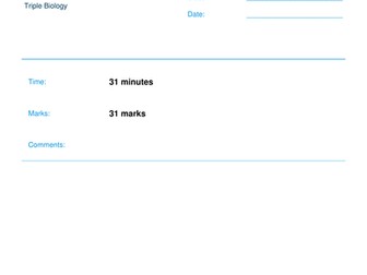 AQA Biology *2017 Spec* Ecology Lesson 10a; Mid topic review Triple Biology