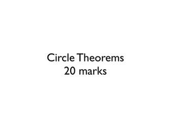 Circle Theorems GCSE Exam Questions